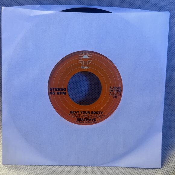 Heatwave Mind Blowing Decisions / Beat Your Booty 45 Soul EX! ULTRASONIC CLEAN! - Picture 5 of 5